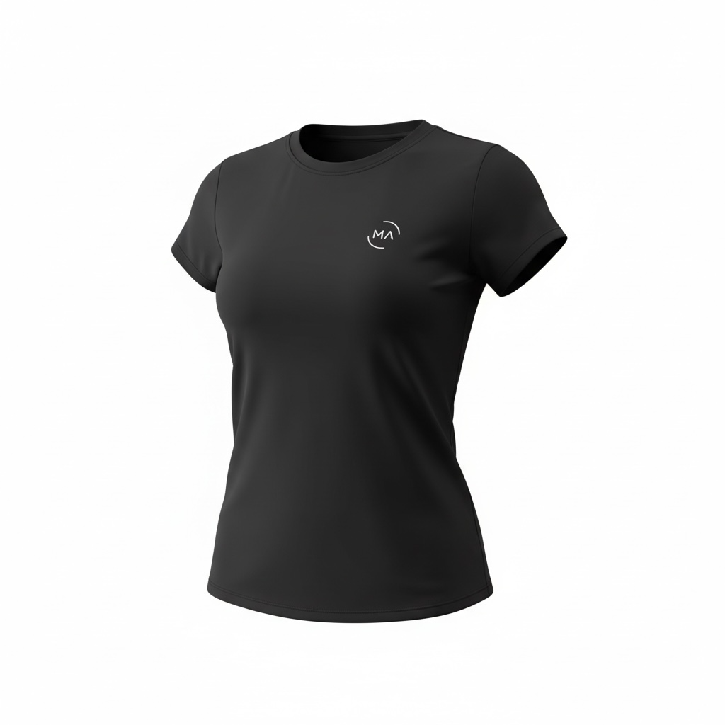 Camiseta Fitness com Proteção UV Preta