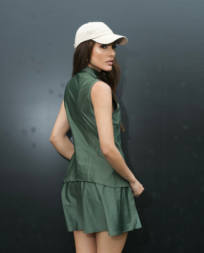 Colete Verde -  Design Elegante para o fitness e Cotidiano