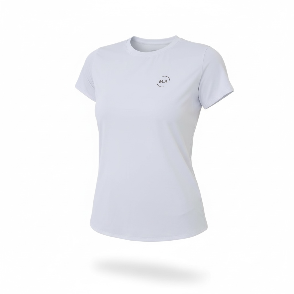 Camiseta Fitness com Proteção UV Branca