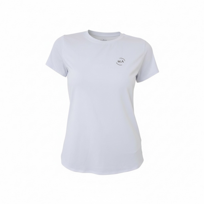 Camiseta Fitness com Proteção UV Branca