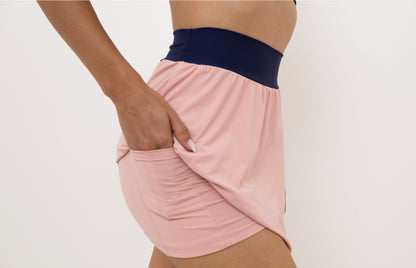 Conjunto Short Saia Beach Solar Rosa