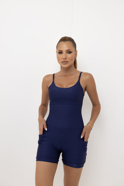 Macaquinho Curto Azul Marinho