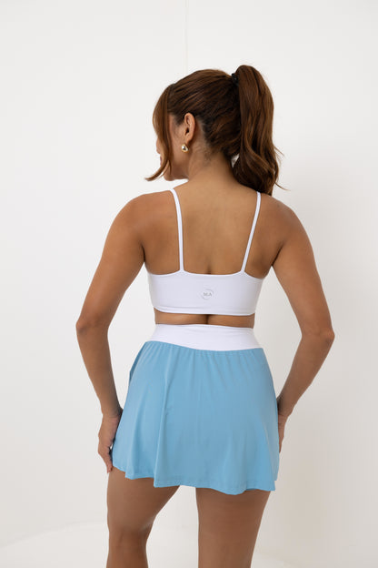 Conjunto Short Saia Beach Solar Azul