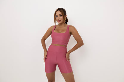 Conjunto de Bermuda com bolso + Top Longo