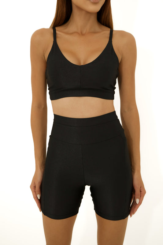 Conjunto Speed  Short e Top Preto