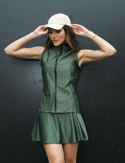Colete Verde -  Design Elegante para o fitness e Cotidiano