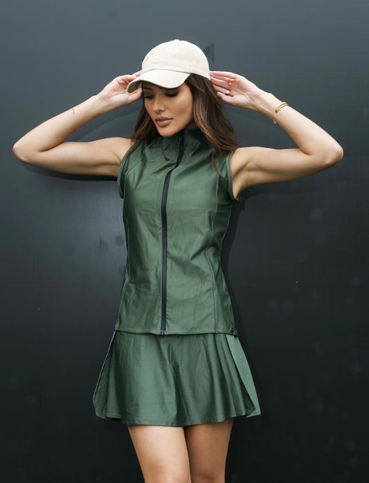 Colete Verde -  Design Elegante para o fitness e Cotidiano